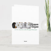 ケルトのハープのクリスマスカード シーズンカード (裏面)