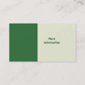 ケルトのハープ音楽テーマブックマークまたは名刺 名刺 (裏面)