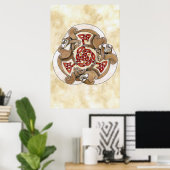 ケルトのフェレット・トリスケル ポスター (ホームオフィス)