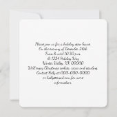 ケルトのホリーリースパターンクリスマスパーティー 招待状 (裏面)