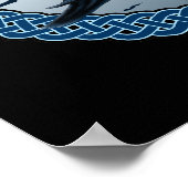 ケルトのムーン、レイブン&ドルマンプリント&ポスター ポスター (角)