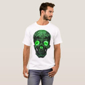 ケルトのルーン文字ドクロ Tシャツ (正面フル)