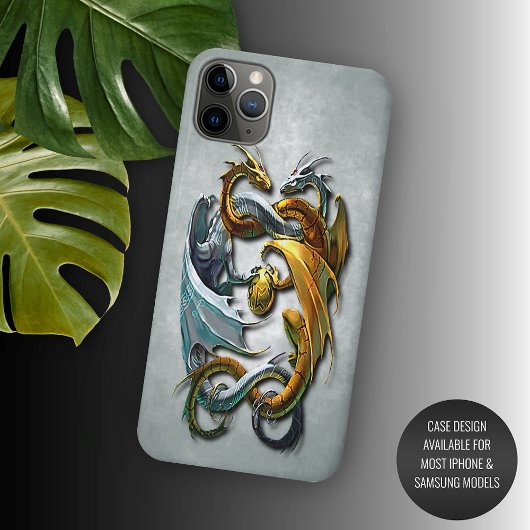 ケルトの伝説のドラゴン ファンタジータトゥーアート Case-Mate iPhoneケース