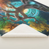 ケルトの優雅さ:明らかにされた生命の木 シェルパブランケット (3/4)