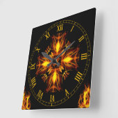 ケルトの十字架で坩堝から出る～ * ～ スクエア壁時計 (傾斜)