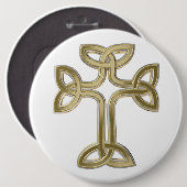 ケルトの十字結び 缶バッジ (正面&裏面)