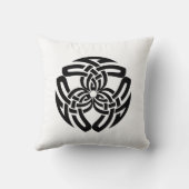 ケルトの四角い結び目、三重模様 クッション (裏面)