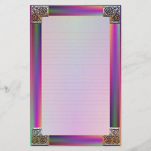 「ケルトの四隅素晴らし八」の文房具 便箋 (正面)