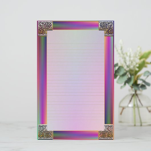 「ケルトの四隅素晴らし八」の文房具 便箋 (スタンド正面)