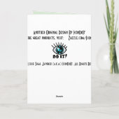 ケルトの夢(誕生日カード) カード (裏面)