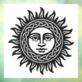 ケルトの太陽の結び目 — 秘められたインクの太陽のシンボル ウィンドウサイン (シート3)