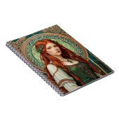 ケルトの女の子スパイラルノートブック6 ノートブック (右側)