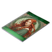 ケルトの女の子4スパイラルノートブック ノートブック (左側)