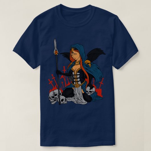 ケルトの女神モリガン Tシャツ (デザイン正面)