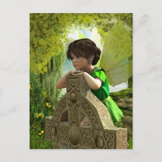 ケルトの妖精のはがき ポストカード (正面)