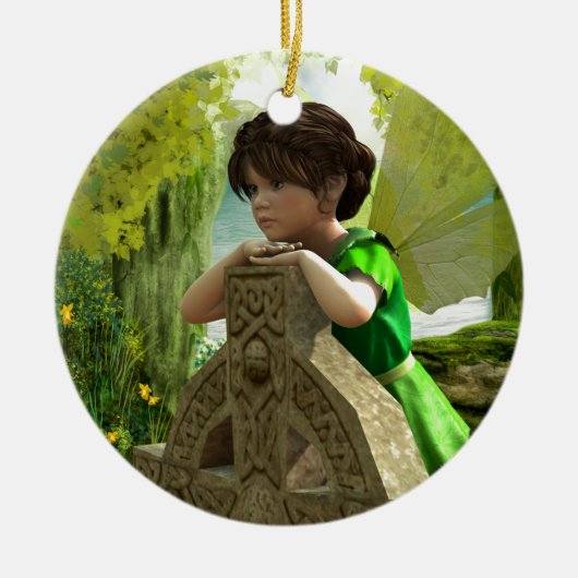 ケルトの妖精 セラミックオーナメント (正面)