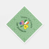 ケルトの小花 アメリカスコットランドアイルランド 国旗カスタマイズ スタンダードランチョンナプキン (角)