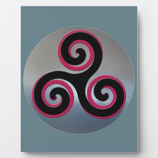 ケルトの強力な幸運のシンボル フォトプラーク (正面)