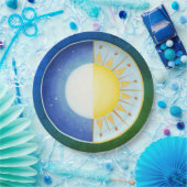 ケルトの彼岸の太陽と月の紙プレート ペーパープレート (パーティー)