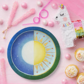 ケルトの彼岸の太陽と月の紙プレート ペーパープレート (パーティー)