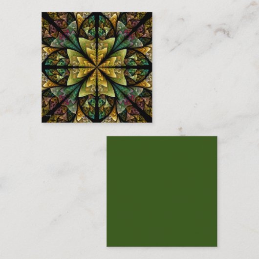 ケルトの旅抽象芸術 スクエア名刺 (正面/裏面)