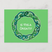 ケルトの明快な夢の現実チェック ポストカード (正面)