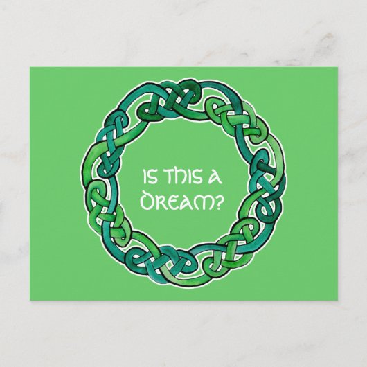 ケルトの明快な夢の現実チェック ポストカード (正面)