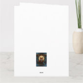 ケルトの月光キツネパーソナライズされたエンチャントキツネ カード (裏面)