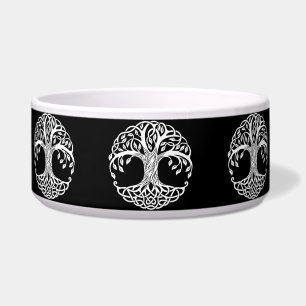 ケルトの木の猫のフード ボウル