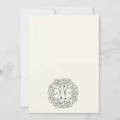 ケルトの木の生命結婚式招待状 招待状 (裏面)