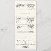 ケルトの木の生命結婚式 プログラム (裏面)