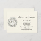 ケルトの木結婚のリハーサル 招待状 (正面/裏面)