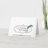 ケルトの永恒の結び目　ゴールド＆アイボリー　感謝 サンキューカード (裏面)