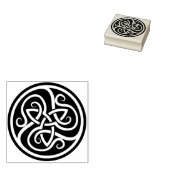 ケルトの渦巻きアートスタンプ ラバースタンプ (押印)