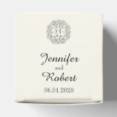 ケルトの生命の木の結婚式の引き出物箱 フェイバーボックス (上部)