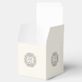 ケルトの生命の木の結婚式の引き出物箱 フェイバーボックス (オープン)