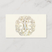 ケルトの生命の木の金ゴールド結婚の座席表 プレイスカード (裏面)