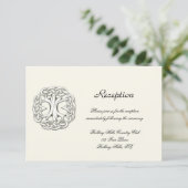 ケルトの生命の木　ウェディング・レセプション エンクロージャーカード (スタンド正面)