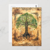 ケルトの生命の木 ポストカード (正面/裏面)