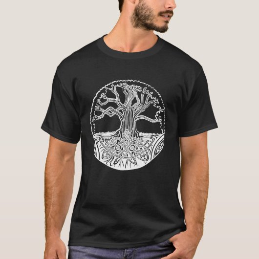ケルトの生命の樹 アイルランド Tシャツ (正面)