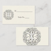ケルトの生命の結婚木の座席表 プレイスカード (正面/裏面)