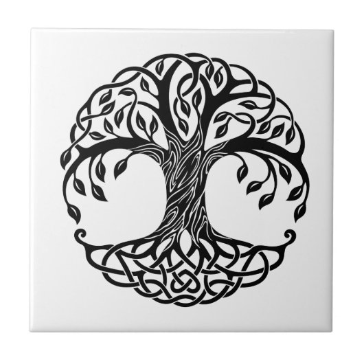 ケルトの生命木 タイル (正面)