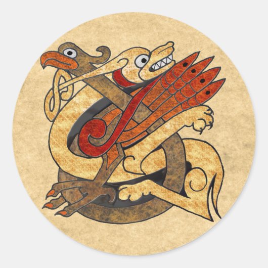 ケルトの生物 ラウンドシール (正面)