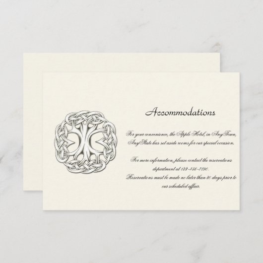 ケルトの生結婚命の木 エンクロージャーカード (正面/裏面)