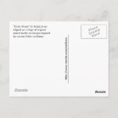 「ケルトの神社」はがき ポストカード (裏面)