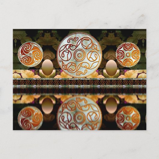 「ケルトの神社」はがき ポストカード (正面)