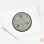 ケルトの神聖な結び目、永遠ケルト結び目模様 ラウンドシール (封筒)