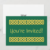 ケルトの結縄バンド 招待状 (正面/裏面)