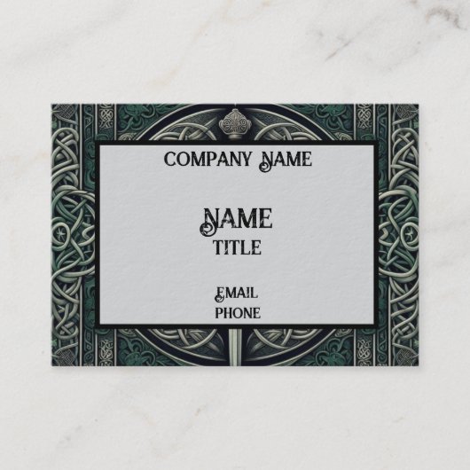 ケルトの緑と銀剣 名刺 (正面)