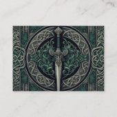 ケルトの緑と銀剣 名刺 (裏面)